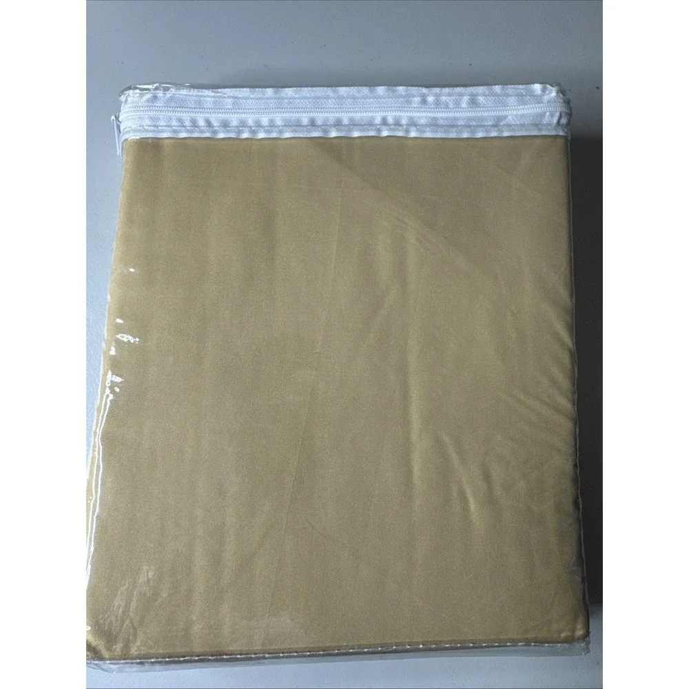 Mellanni Twin Flat XL Bed Sheet Set 1800 One Piece Gold Brushed Micofiber New